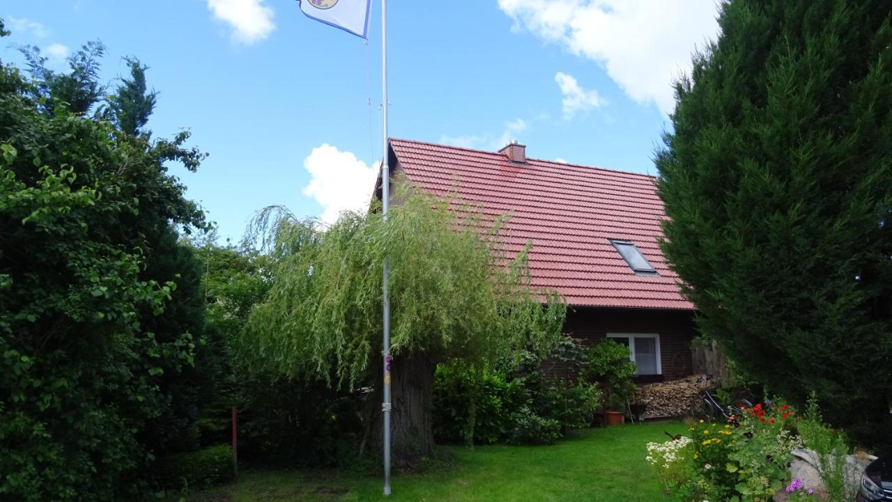 Ferienhaus Im Urigen Garten Bzw Eulenhaus 징스트 외부 사진